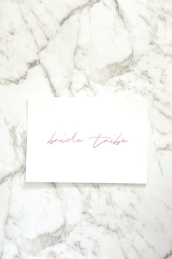 Bride Tribe Post Card - Pink