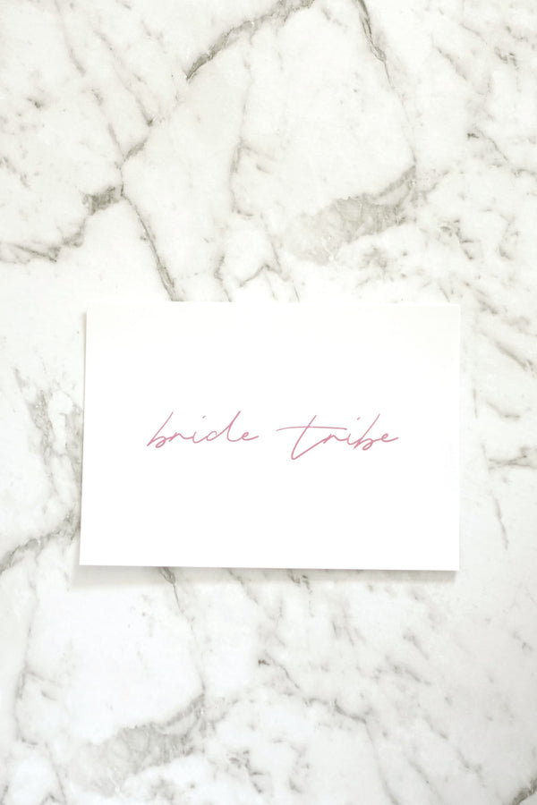 Bride Tribe Post Card - Pink