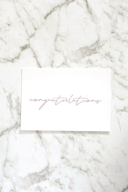 Congratulations Post Card - Pink