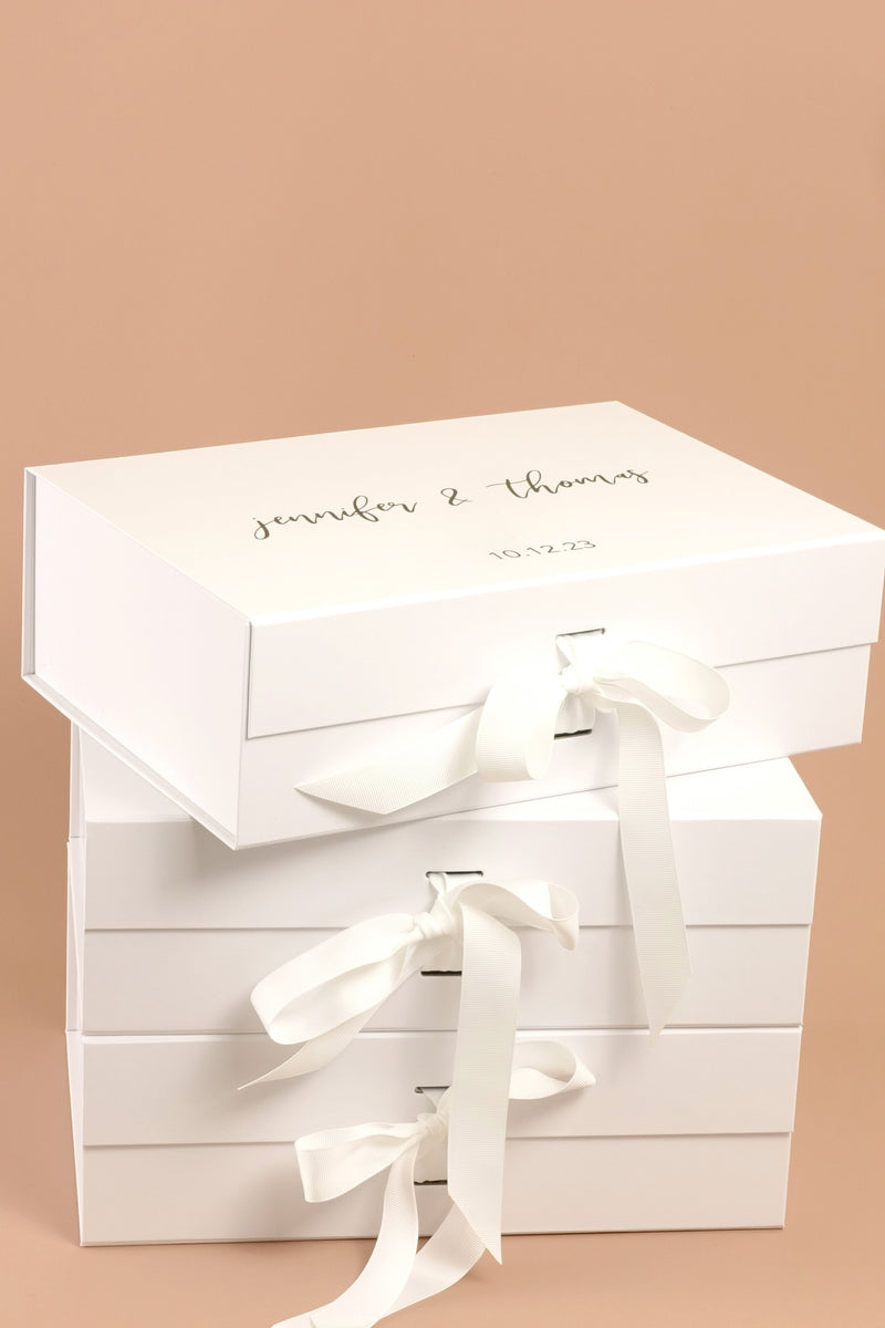 Bride & Groom Custom Personalised Gift Box - Large