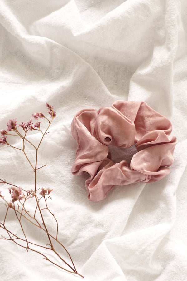 Satin Scrunchie Dusty Pink