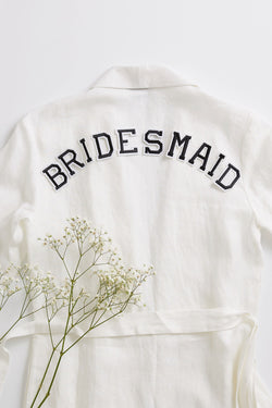 Bridesmaid Set - Iron On Letters Black
