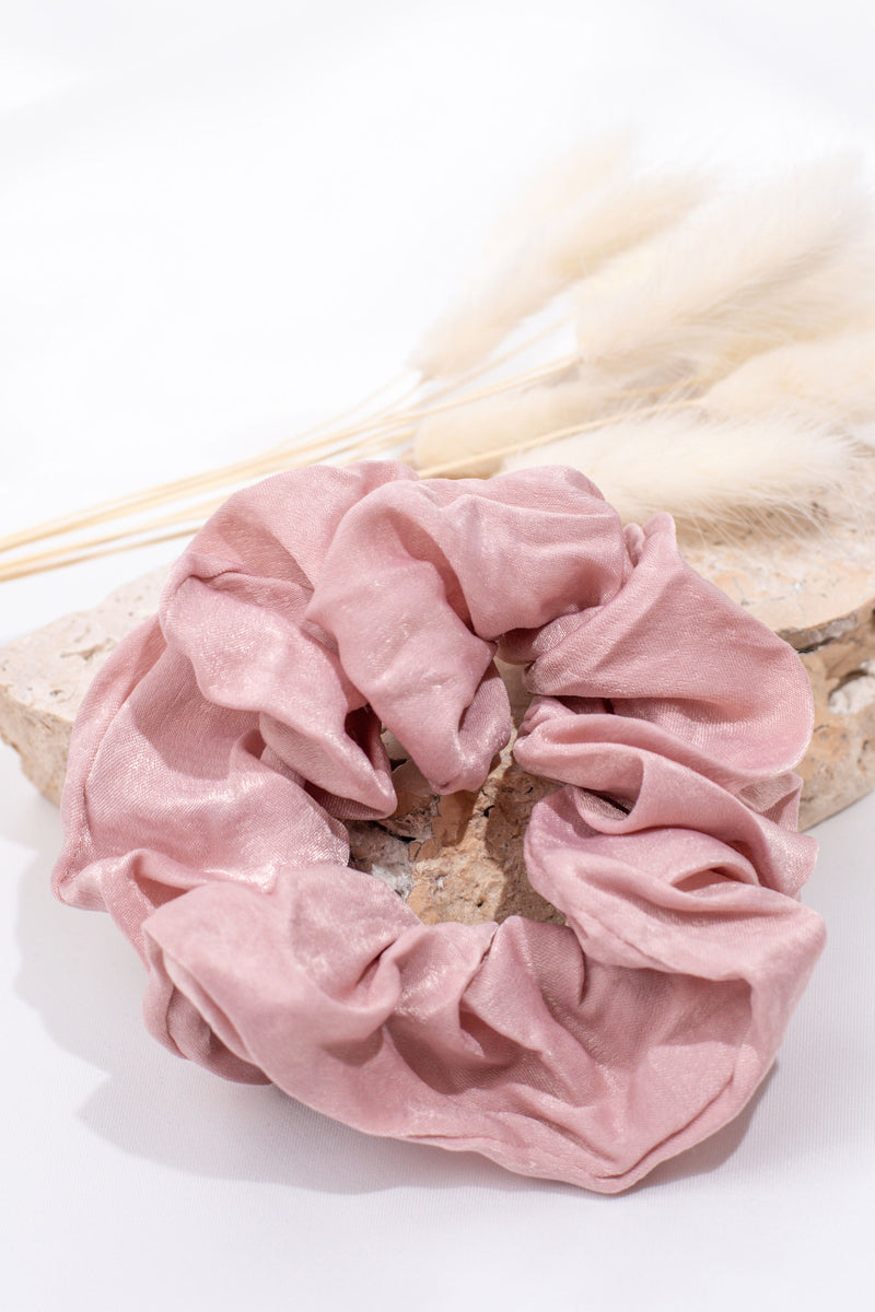 Satin Scrunchie Dusty Pink