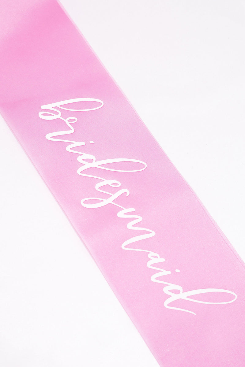 Hen's Bachelorette Party Sash - Pink